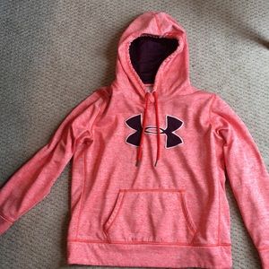 Women’s blood orange under armour hoodie